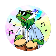 Iguana Groove - Die-Cut Sticker