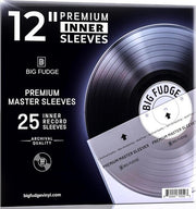 Big Fudge BFPIS7x25 12 Inch Vinyl Record Premium Inner Sleeves - 25 Pack