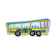 Magical Mystery Tour Bus by the Beatles Die-Cut Sticker